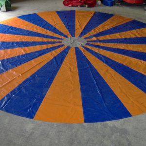 Piste kleed 8 meter doorsnee Oranje/Blauw Piste kleed 8 meter doorsnee Oranje/Blauw