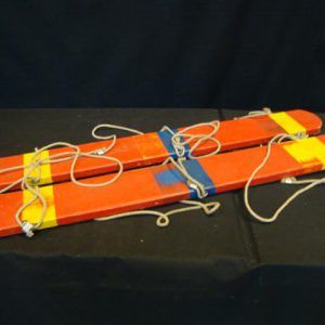 Skilopen 3 personen met touw Skilopen 3 personen met touw