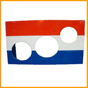 Voetbalschietwand Rood/wit/blauw Voetbalschietwand Rood/wit/blauw