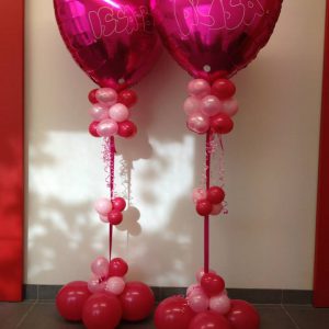 Geboorte Ballondecoratie met Helium Hart