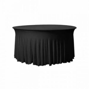 Tafelrok ronde tafel doorsnee 122 zwart