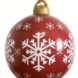 Kerstbal Opblaasbaar 60 cm
